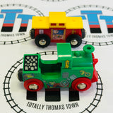 BRIO 32515 Busytown Train & Caboose No Figure Richard Scarry Wooden - Used