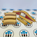 Clickity Clack Figure 8 Set with Red Stone Bridge Thomas Brand Wooden - Used