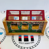 Useful Engine Shed #3 Red Roof/No Door/Stained Wooden - Used