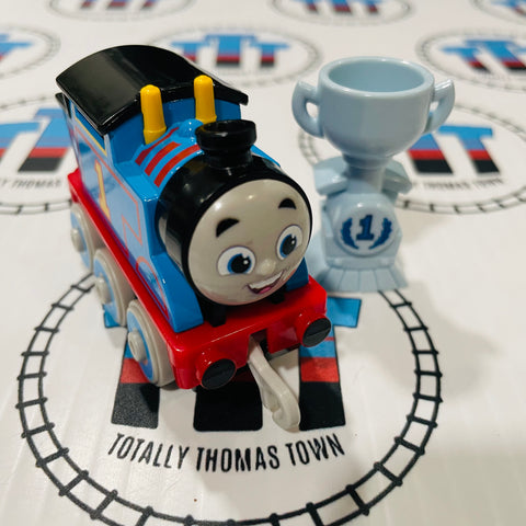 Thomas with Trophy "All Engines Go" New no Box - Push Along