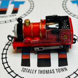 James Newer Face Grey Wheels Peeling Stickers Pull Along Capsule Plarail - Used