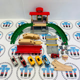 BRIO Central Station Set #1 (Missing 1 Sign, Signal, Tunnel Lid) 33988 Wooden - Used