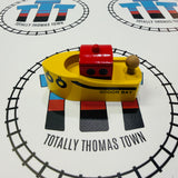 A Day at "The Works" Set #1 (Writing On ALL Trains, Stations, Track, Accessories) Missing Signals/Red House Peeling Sticker Wooden - Used