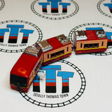 Series 253 Nikko Go with 2 Passenger Cars Wind Up Capsule Plarail - Used