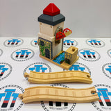 Sodor Clock Tower with Track #1 Stiff to Turn Clockwise and Doesn’t ding sides are a little loose Wooden - Used