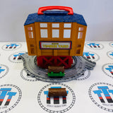 Sodor Timber Yard with Track, 2 Logs & Log Car #2 Used - Take Along