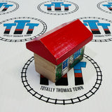 Red Roof House Rare #2 Slightly Peeling Sticker Wooden - Used