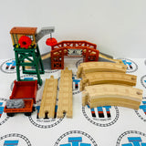 Dieselworks Figure 8 Set #1 No Road on Back (with Cargo Car and Cargo) Wooden  - Used