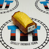 Orange Clear Glitter Troublesome Truck with Tan Gravel Cargo Pull Along Capsule Plarail - Used