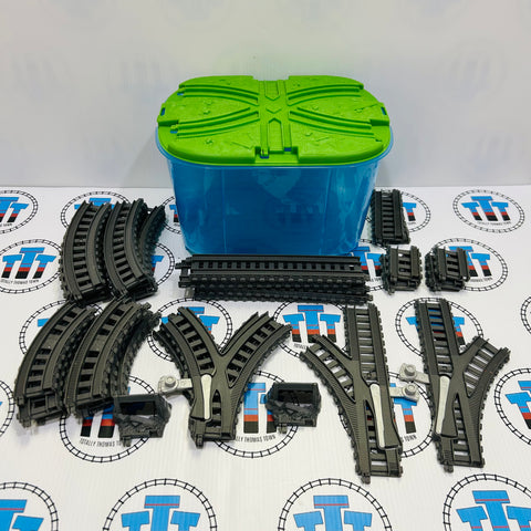 Railway Builder Bucket Missing 2 CL Curves Used - Trackmaster Revolution