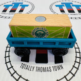 Cargo Car Blue with Steamworks Cargo (Mattel) Wooden - Used