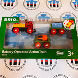 BRIO 33319 Battery Operated Action Train Wooden - New