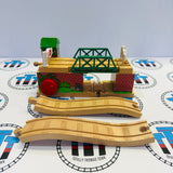 Lifting Bridge with Ascending Track #7 (Glued Roof/Missing Sticker) DOES NOT GO DOWN AUTOMATICALLY Wooden - Used