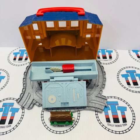Sodor Timber Yard with Log and Cargo Car Used - Take N Play