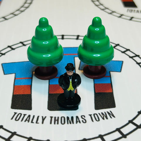 Sir Topham Hatt & 2 Trees Pack Capsule Plarail - Used