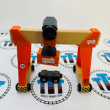 BRIO Gantry Crane with Cargo Car #1 (Damaged Wheels) 33732 Wooden - Used