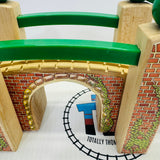 Suspension Bridge Slight Rips as Shown Rare Clickity Clack Wooden - Used