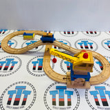 Chuggington Crane & Tunnel Figure 8 Set (Missing Risers) Wooden - Used