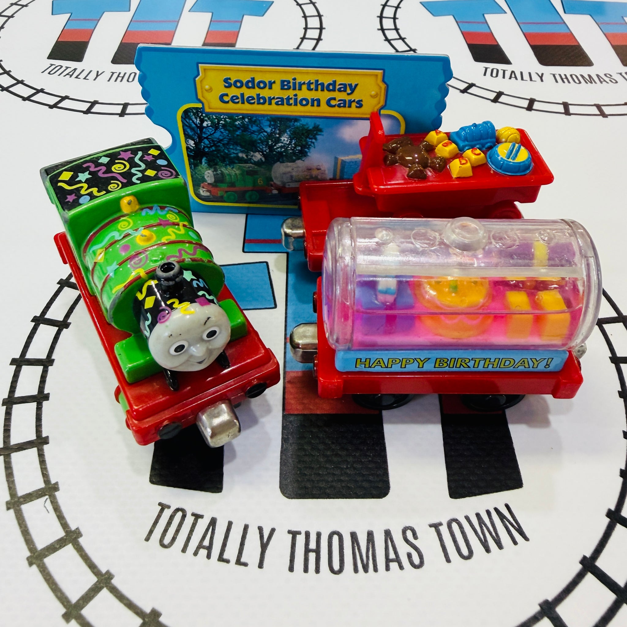 Percy & Sodor Birthday Celebration Cars (2002) Discoloured Water
