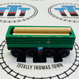Chargeur de bûches de Sodor (Dessus peint) Tic-tac avec wagon à bois (2001) et 3 bûches (1 endommagée) #1 en bois - Occasion