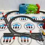 Talking Thomas & Percy Train Set #3 No Stickers or Bulstrode/Missing Cargo, Cargo Drop, Sign) Used - Trackmaster Revolution