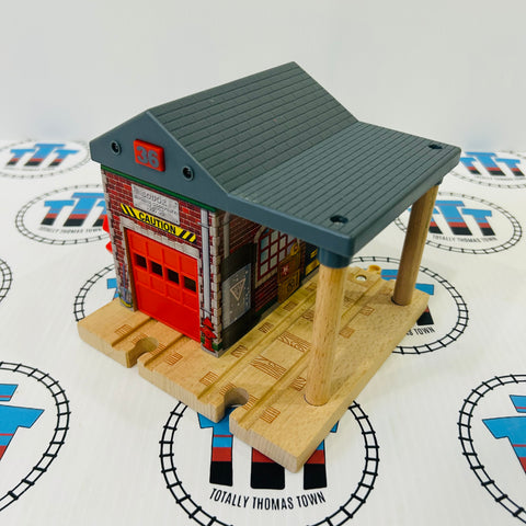 Sodor Fire Station with Lights and Sound #1 Wooden - Used