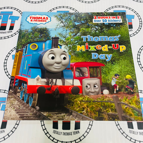 Thomas' Mixed-Up Day and Thomas puts the brakes on - 2 Books in 1 (No Stickers) Book - Used