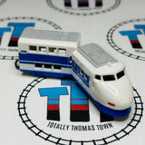 Shinkansen Series 100 Rear Car & Double Decker Passenger Car Pull Along Capsule Plarail - Used