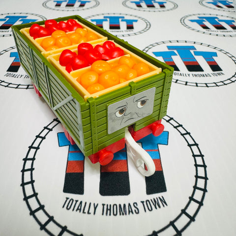 Troublesome Truck Green Newer Face with Fruit Cargo New no Box - TOMY