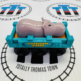 Hippo Car Blue (Learning Curve) Fair Condition Wooden - Used