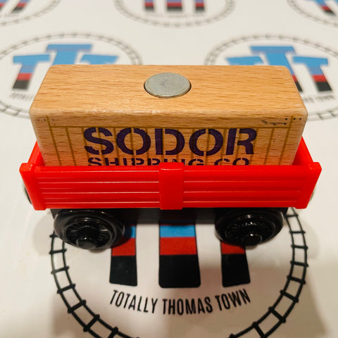 Cargo Car Red with Tan Cargo Wooden - Used