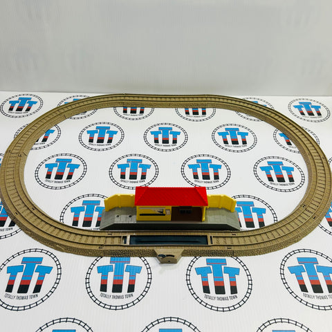 Thomas' Busy Day Starter Set (Missing Station Sign & Stickers) Used - Trackmaster