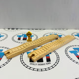 12" Bumpy Track #2 (2000) Clickity Clack 2 Pieces with Sign Small Marks  Wooden - Used