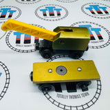 Breakdown Train & Flatbed Older Style (Learning Curve) Fair Condition Chipping Paint Wooden - Used