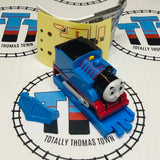Thomas Newer Face with Snowplow and Straight Rail Capsule Plarail Pull Along - New in Opened Package