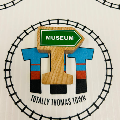 Museum Sign Wooden - Used