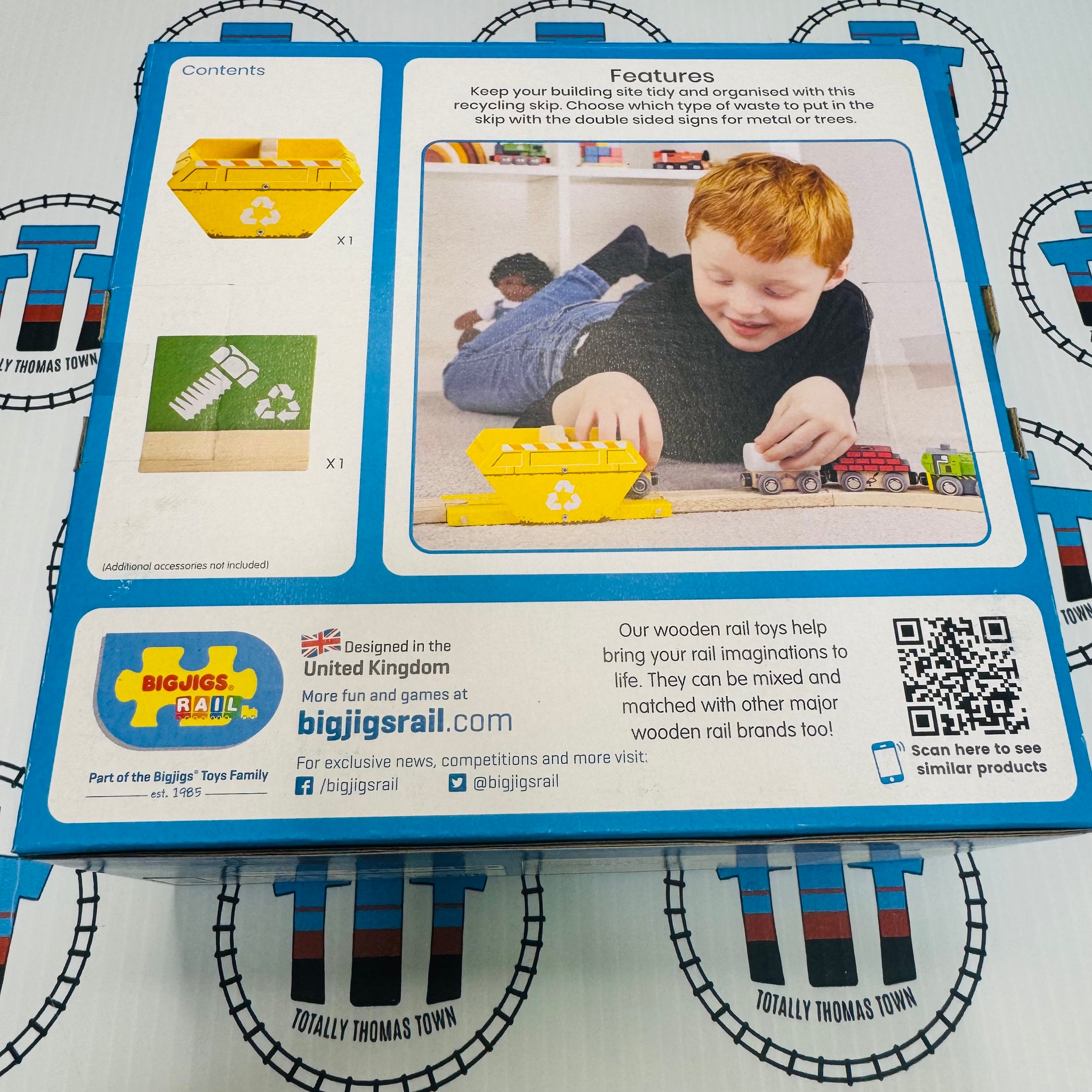 Recycling Skip BIGJIGS Rail Wooden - New in Box – Totally Thomas Town
