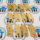 Short Curved Track 12 Pieces Bulk Pack BIGJIGS Rail Wooden - NEW in Box