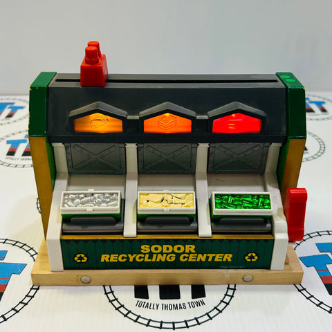 Recycling Center with Light and Sound No Track (Left Light Slightly Dimmer) Wooden - Used