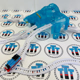 Icy Mountain Drift Set #1 with Thomas (Different Colour Supports/Buffer/Missing Sign) Used - Trackmaster Revolution