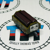 Green/Brown Troublesome Truck Eyes Closed with Logs Pull Along Capsule Plarail - Used