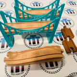 Sodor Bridges (Thomas Wood Mattel) with Track Wooden - Used