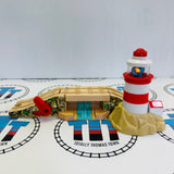 Phare et pont-levis avec lumières et son #5 (le son du pont ne s'active pas toujours) en bois - Occasion