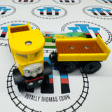 Isabella & Trailer with Card (Learning Curve 2003) Good Condition Wooden - Used