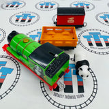Sodor Safari Panda Percy without Mask with Panda and Mail Car (2013) Used - Trackmaster Revolution