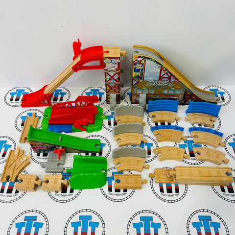 Race Day Relay Set Modified as Shown Poor Condition Damaged/Broken Pieces - Used