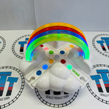 BRIO My First Railway Light Up Rainbow Set Complete 36002 Wooden - Used