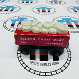 Red China Clay Car (1997) Fair Condition Chipping Paint Rare Wooden - Used