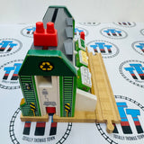 Recycling Center with Light and Sound and Track #2 (Lights are Glitchy/Chipped Magnet) Fair Condition Wooden - Used