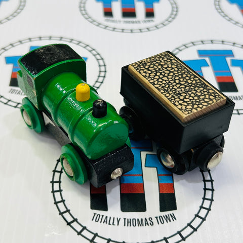 BRIO Great Western Railway with Wagon Vintage #33412 #3 Wooden - Used